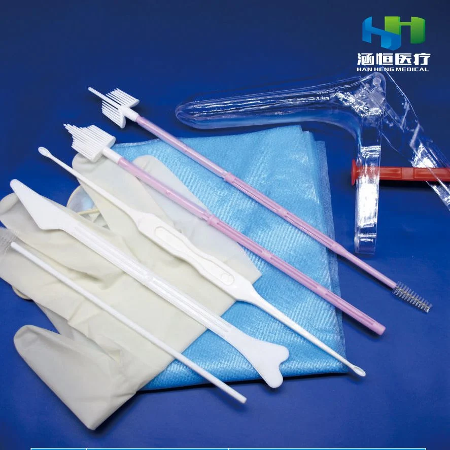 Medical Gynecological Examination Kits Femal Cervial Test Kit with CE ISO13485