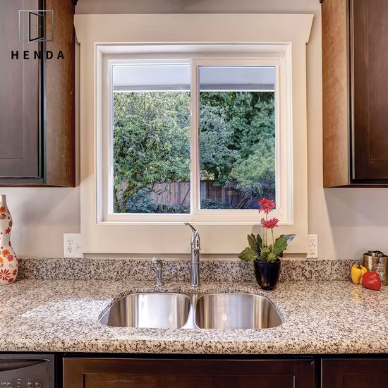 Lista de precios de ventanas de vidrio UPVC de plástico de vinilo usadas a la venta en Malasia con rejilla